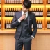 Bộ đồ cưới chú rể mùa thu Playboy Bộ váy cưới ba mảnh nam phù rể Bộ đồ nhỏ Anh blazer nam Suit phù hợp