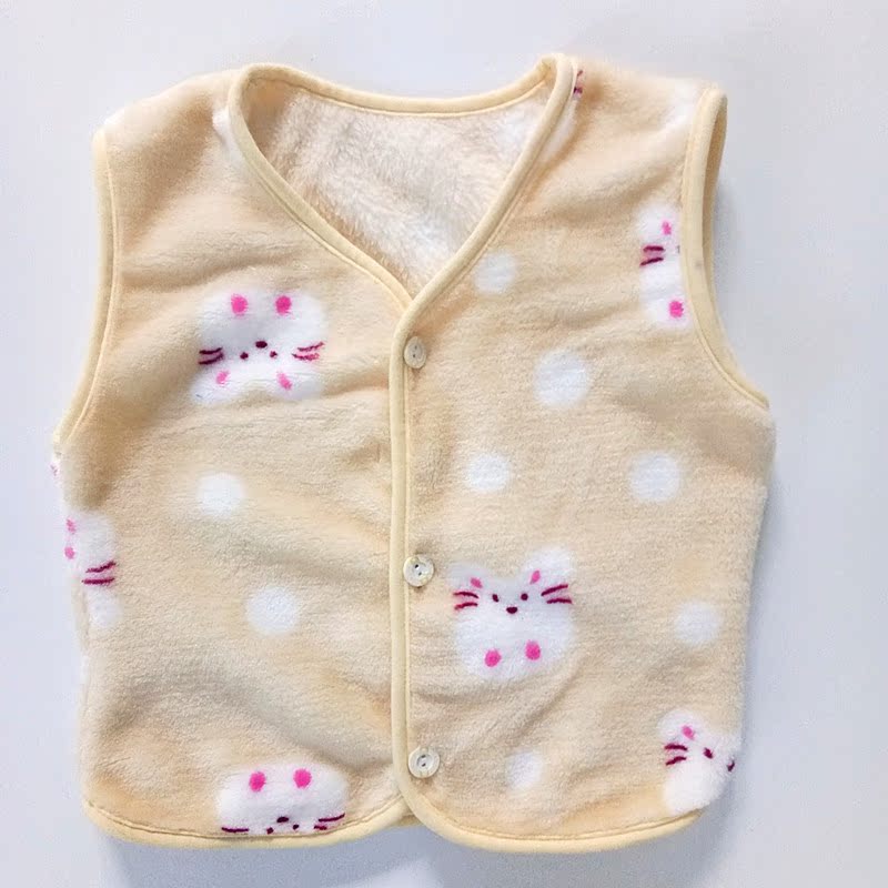 Mùa thu và mùa đông trẻ em vest sang trọng bé trai và bé gái flannel không tay vest bé ấm áp vest vai thủy triều bé ghi le jean cá tính cho bé