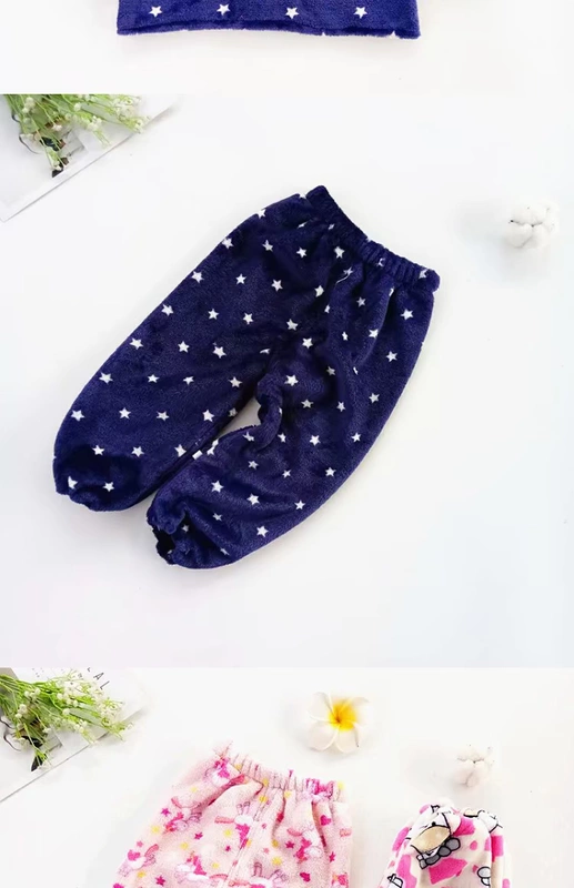 Mới mùa đông nam nữ áo choàng dày flannel trẻ em quần tây sang trọng áo chống mặc quần áo shop đồ trẻ em