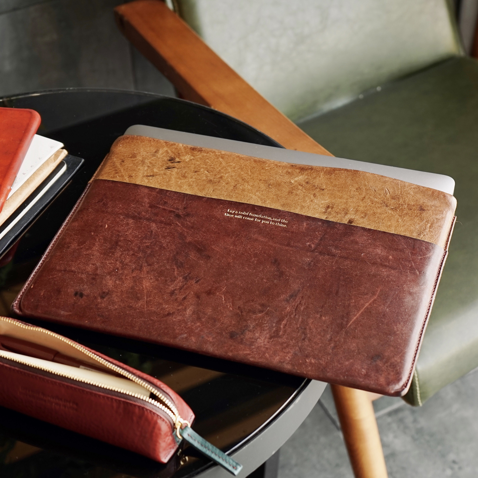 WUZHI ® Leather Apple Pack 13 inch 14 is suitable for MacBook Pro Air M2 cow skin