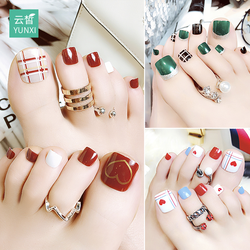 Category Nail Sticker Productname Toe Patch Toe Nail Patch Sticker Waterproof Durable Full Stickers Korea Wearable Products