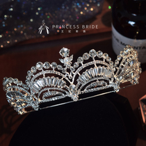 New luxury and refined retro palace-sparkling bridal bridal headwear crown wedding dresses with makeup wedding accessories