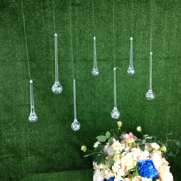 Acrylic Crystal Drop Device Stage Background Suspension of Wedding Plastic Window Decoration Mall Ceiling