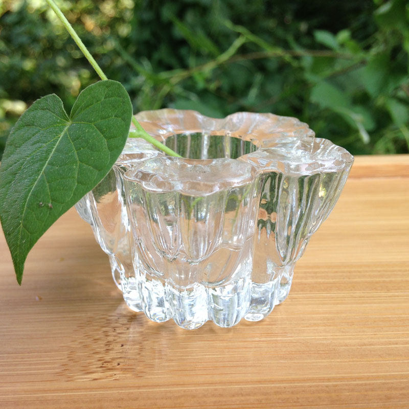 Wedding plum pole wax base candle holder cup glass candle holder wish romantic confession birthday candle light dinner candle cup