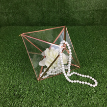 1525 diamond acrylic geometric pendant ornaments plastic aerial decoration pendant lampshade wedding decoration small pendant