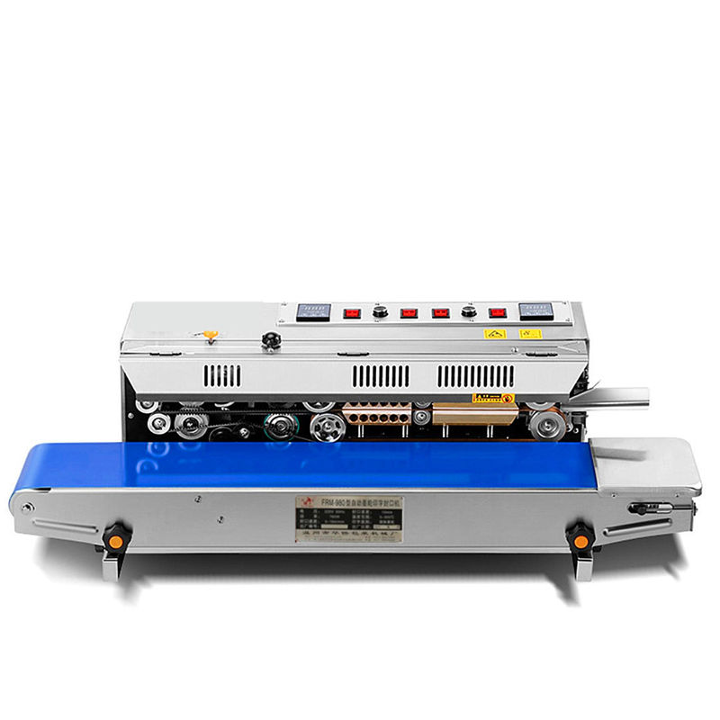 Overseas Chinese frm-980 type ink wheel color printing sealing machine continuous automatic sealing machine vertical sealing machine