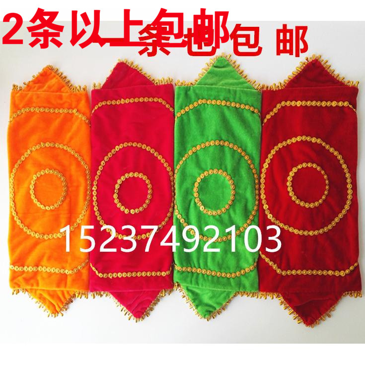 1-foot -2 dance supplies duet yangko handkerchief flower professional northeast linen handkerchief octagonal towel