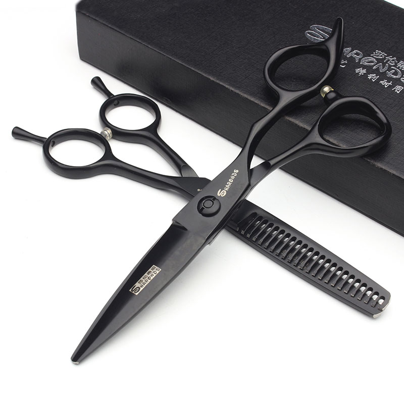 Fat Fat Scissors Beauty Hair Scissors Beat Thin Cut Haircut Scissors Suit Hairdresser Flat Cut Professional Tooth Cut With Thin Scissors