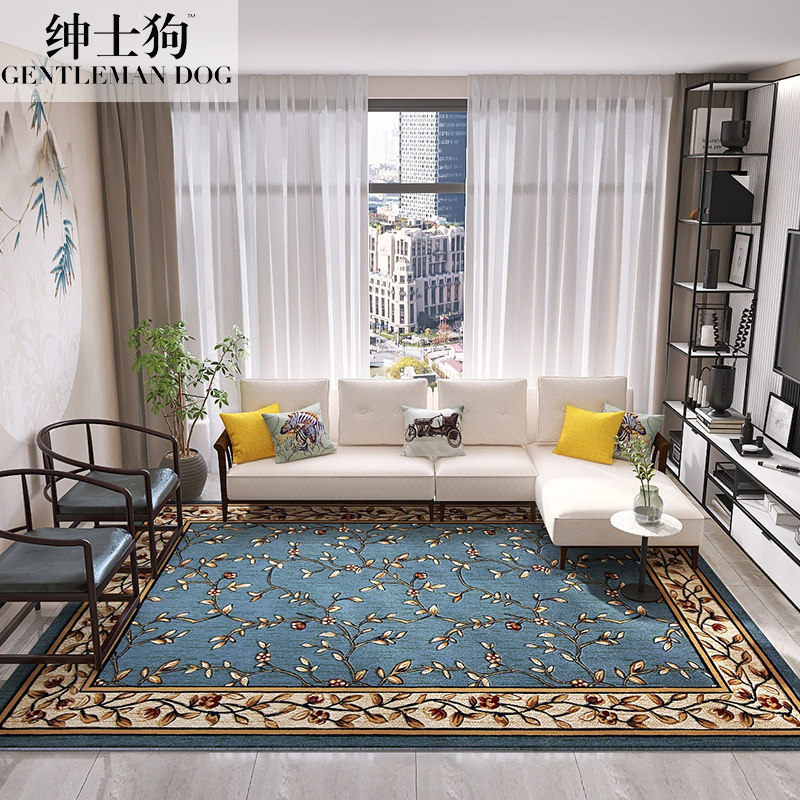 American Carpet Bedroom Bed-side Carpet Bed-side Carpet Tea Cottage Cottage Mat with New Chinese Modern Light Luxury Large Area Customized