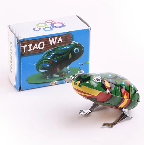 Заводная игрушка, заводной классический танк, ностальгия, лягушка, петух