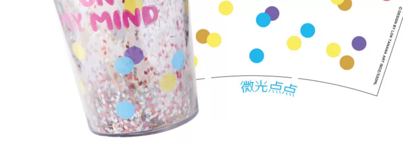Tanana sippy cup dành cho người lớn bằng nhựa cô gái sinh viên cầm tay dung tích lớn cốc dễ thương lưới nước đỏ - Tách