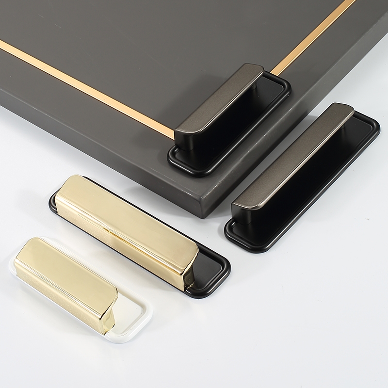 Golden light extravagant cabinet door handle modern minimalist overall cupboard door handle handle pair with shoe cabinet subdrawer handle black
