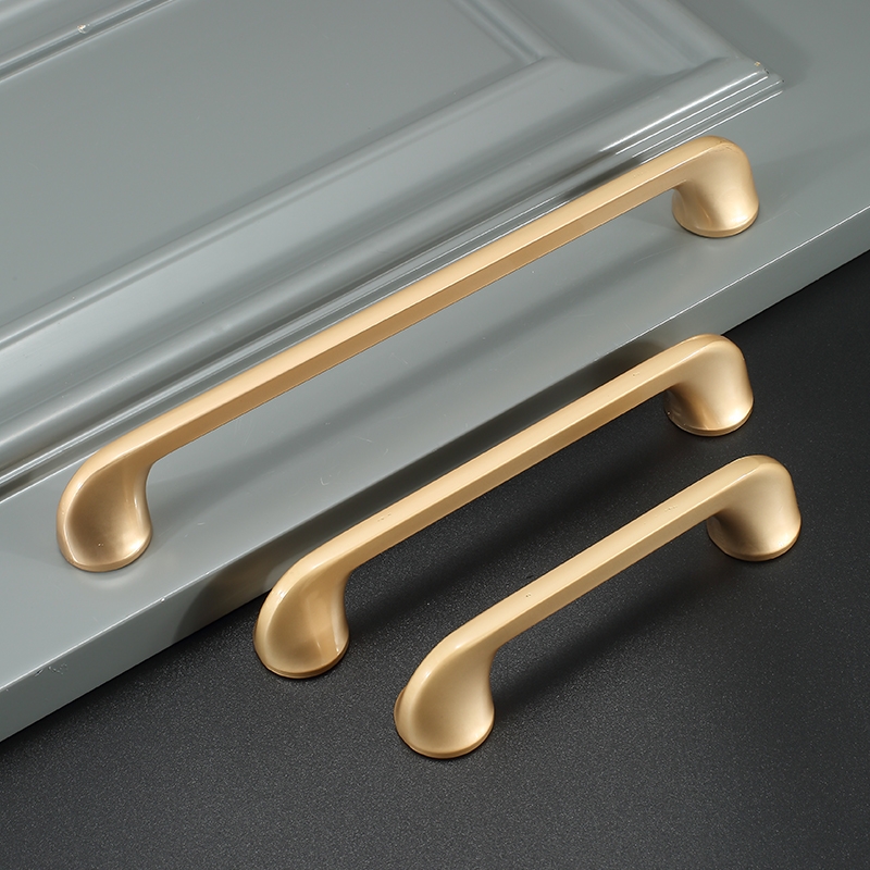 New Chinese cabinet door pulls hands light luxury modern simple cabinet holds hand - handle handle of gold drawer closet door
