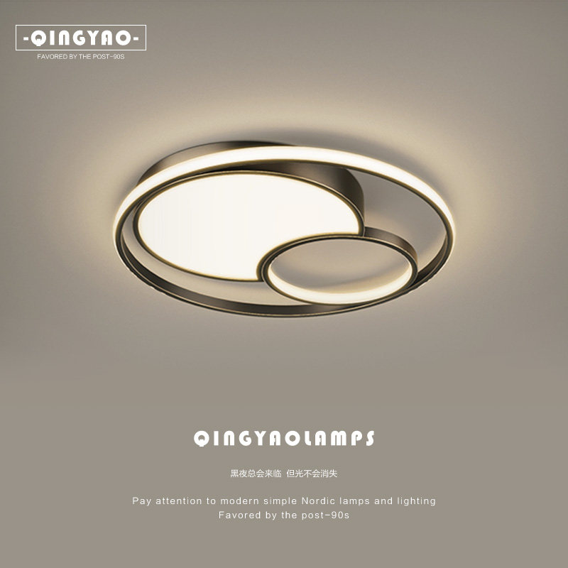 Full copper led bedroom lamp light and luxurious ceiling lights Ideas Nordic room lamps modern minimalist nets red book room lamps