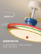 Qingyao Memphis Restaurant Ceiling Fan Light Dopamine Colorful Cartoon Creative Invisible Bedroom Fan Light