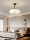 Qingyao Qingyao Bubble Vintage Cream Style Bedroom Lamp Artistic Dining Room Chandelier Fan Integrated Fan Lamp