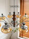 Qingyao Qingyao Vintage Living Room Chandelier 2026 New Model Light Luxury High-End Creative Persimmon Bedroom Dining Room Lamp