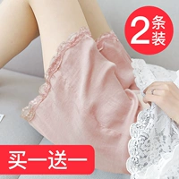Phụ nữ mang thai quần short phụ nữ mang thai quần mùa hè thời trang mặc quần legging mùa hè mỏng phần chống ánh sáng đồng amoniac lụa mùa hè - Phụ nữ mang thai quần / quần bụng đầm bầu thời trang