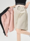 Maternity Shorts Summer Thin Outer Wear Five-Point Wide-Leg Pants Spring and Summer No Belly-Supporting Bottoming Pants for Small Women Plus Size