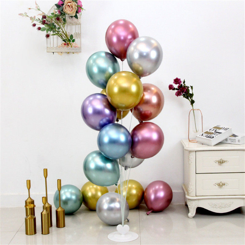 Balloon Bracket Table Floating Base Tug Ground Fluttube Column Balloon Chain Inflator Transparent Glue With Point