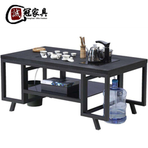 Chengguan furniture Gongfu tea table Marble tea table Fire stone tea table with tea set Glass tea table Office tea table