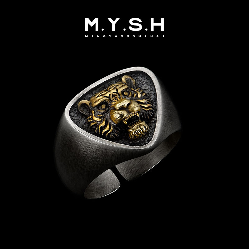 Кольцо мужское MYSH серебро Крыса (19-21)