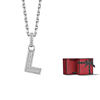 Pendant, red gift box, pack, 925 sample silver, diamond encrusted