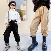 Girl Clothing Pants Fall Slim Fit Korean Version Foreign Air Sports Pants 2020 New Casual Long Pants Children Slim Fit Pants