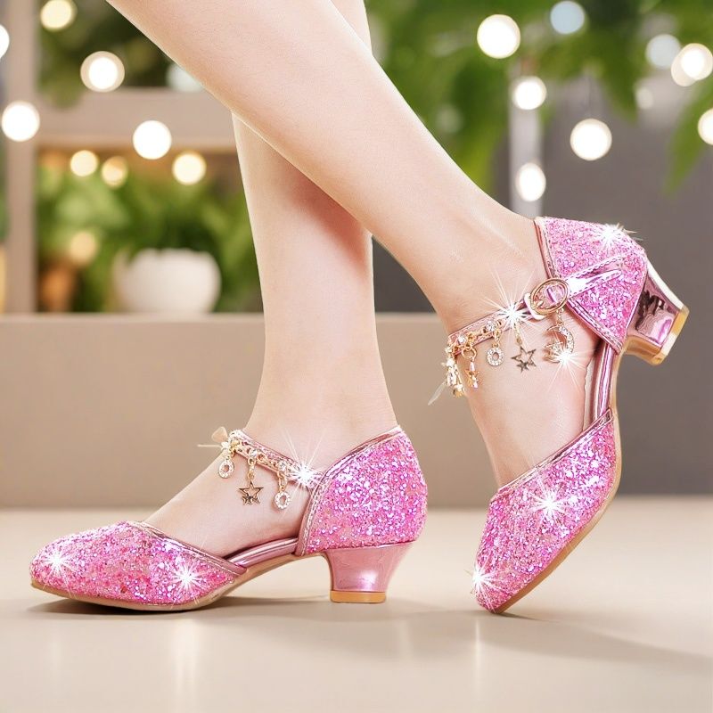 Princess Shoes for Girls, High-Heeled Flats, Spring & Fall New Performance Host Dress Shoes, Kidsren's Small Leather Shoes, Baby Crystal Shoes Princess Shoes for Girls, High-Heeled Flats, Spring & Fall New Performance Host Dress Shoes, Kidsren's Small Leather Shoes, Baby Crystal Shoes