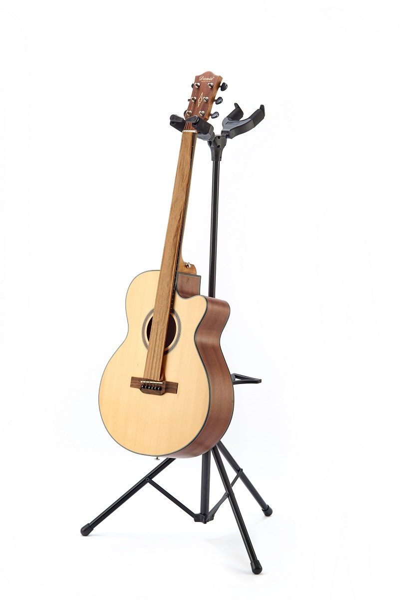 Single-head wood Guitar Rack Show Shelf Two Ends Three Musical Instruments Holder Ballad Electric Guitar Holder Lift Double Head