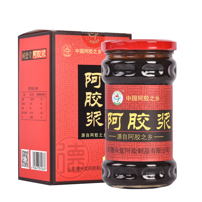 Buy 1 to send 1 Tongan Shandong East Ashu DeTong Hide Gelatin Pulp Oral Fluid Body Easy to absorb a total of 800g gift gift bags 