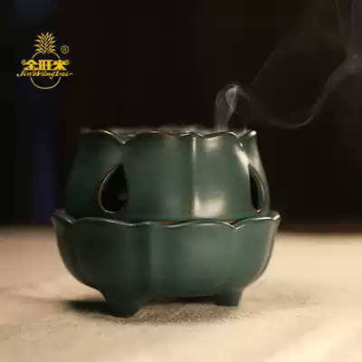 Jin Wanglei Song Yun Tianlian incense burner ceramic pan incense stove incense burner room home indoor Incense Road ornaments