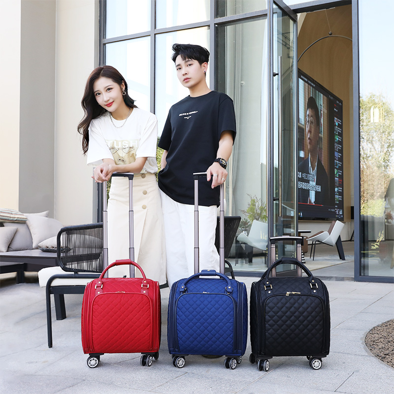 New product 12 inch hand pull rod bag small number travel pull bar box female tennis red suitcase men's spring autumn air den chassis-Taobao