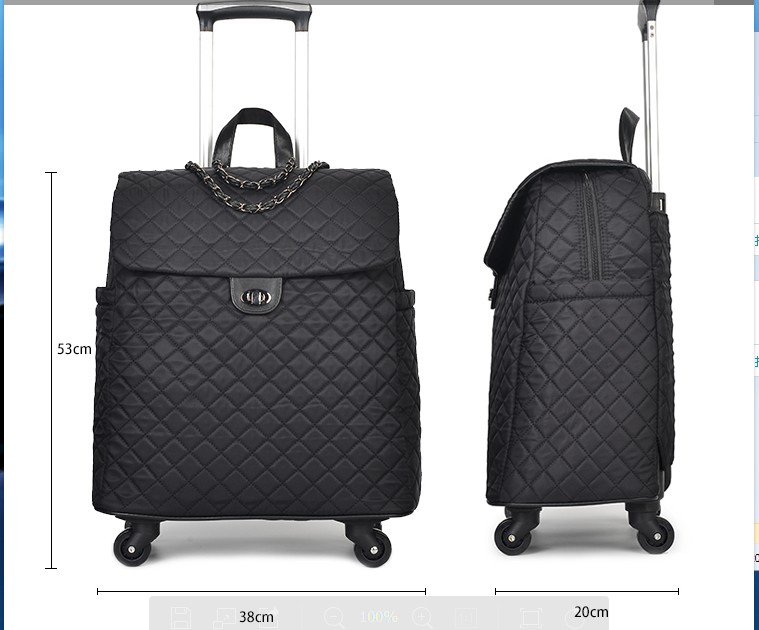 Mới 20 inch nội trú không thấm nước di động phổ quát xe đẩy bánh xe vali túi vali khoảng cách ngắn hành lý túi xe đẩy trường hợp nữ - Túi du lịch vali keo du lich