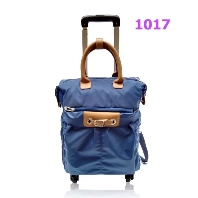 Có thể kéo túi dây kéo túi du lịch giỏ hàng hành lý nam và nữ vali du lịch ngắn 14 inch lên máy bay - Túi du lịch túi đựng quần áo du lịch
