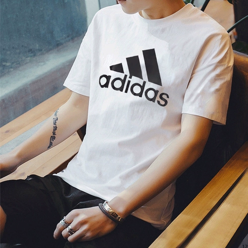 Спортивная летняя дышащая белая хлопковая футболка для отдыха, впитывает пот и запах