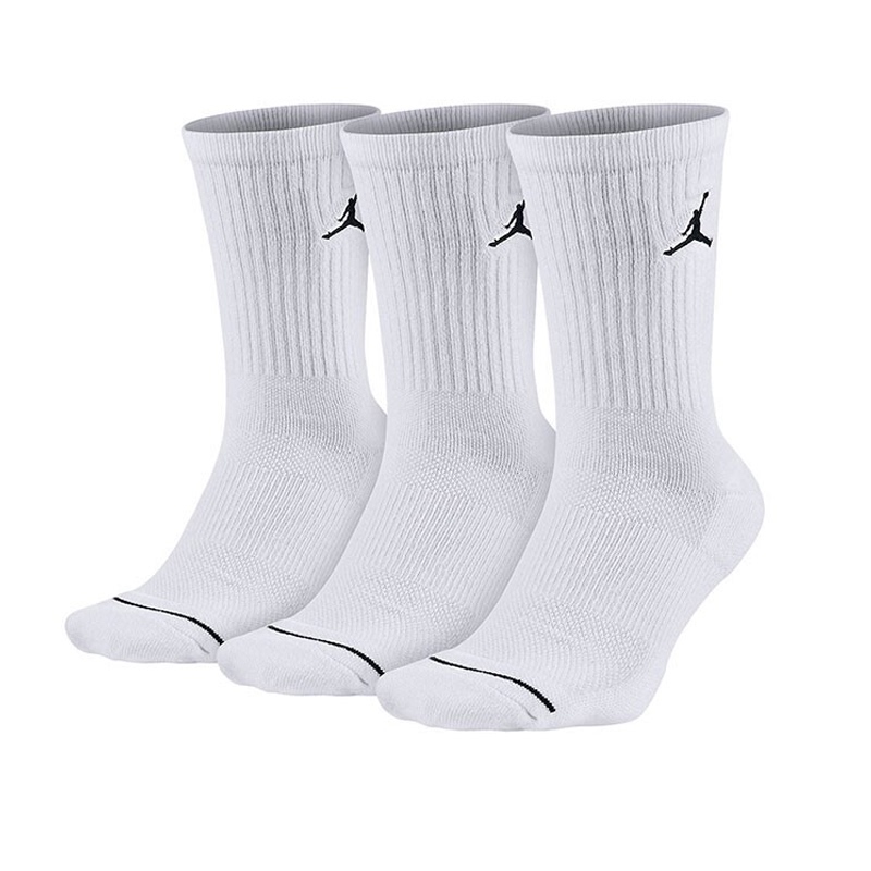 Jordan Three-Pack Quick-Drying High Socks Nike Men's and Women's Training Sports Socks Outdoor Travel Casual Socks Dx9632
