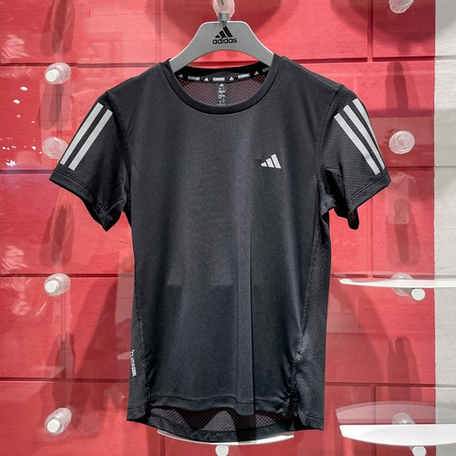 Adidas, спортивная быстросохнущая одежда для йоги, фрисби для спортзала, футболка, короткий рукав, для бега, JZ2200