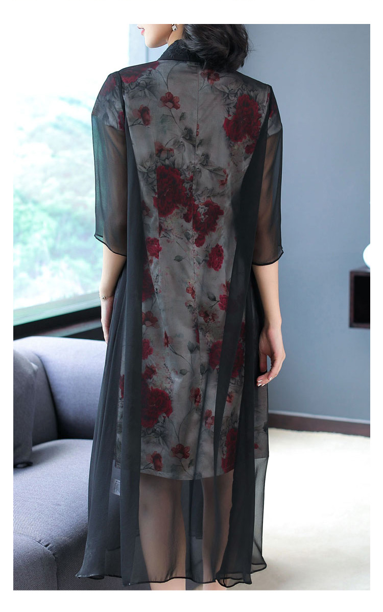 2018 phong cách Trung Quốc lá cờ quốc gia với màu đỏ cheongsam khăn choàng bên ngoài chiếc áo đan len trong áo gió dài kem chống nắng quần áo thời trang nữ cao cấp