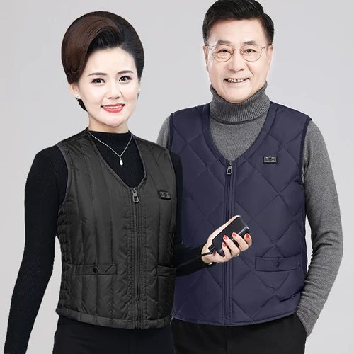 Антарктиковая народ электрический нагрев жилета мужская USB -зарядка Интеллектуальная температура.