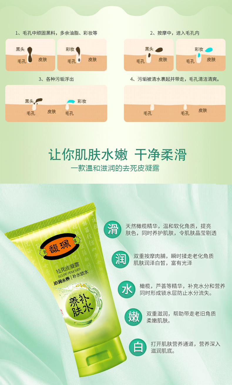 馥 佩 tẩy tế bào chết mặt nữ làm sạch sâu đầy đủ mặt cơ thể để chết da mụn đầu đen gel nam làm trắng chà tay tẩy da chết aha bha