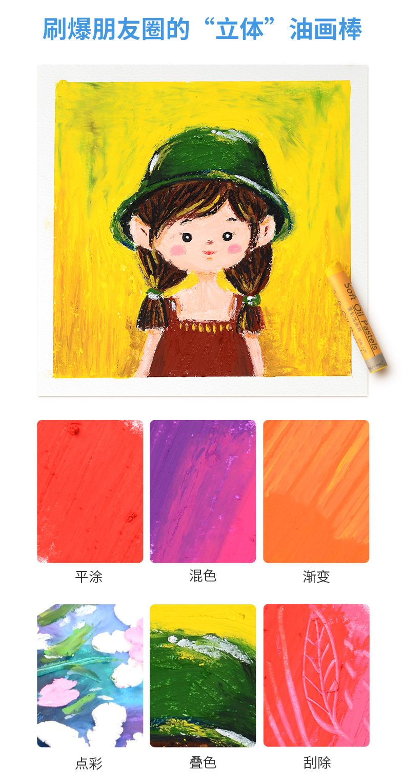 Marco 马可 Raffine 拉菲尼系列   重彩油画棒礼盒 24色 图2