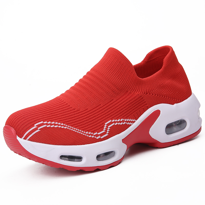 2099 Red Shoesautumn Women's Shoes Walking shoes female walking shoes Small size   33   34 code Mom shoes Middle aged and elderly Rocking shoes female