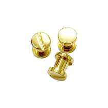 Zhihui pure copper bag belt screw wheel nail I-shaped mother-in-law rivet flat head nail Luggage leather accessories