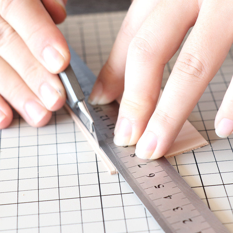 wmyp steel ruler handmade DIY leather cutting tool stainless steel ruler 15 30 50cm thickened double face