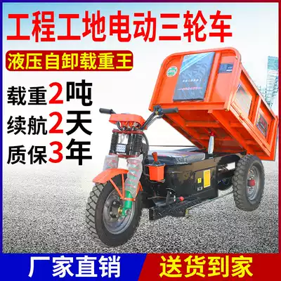 Special electric tricycle project dump truck for construction site