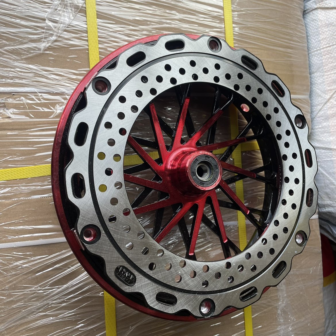 Electric car anti-brake front wheel electric bottle car outside disc brake aluminium wheel 10-inch far-reaching 009 anti-buckle aluminium ring wheel hub-Taobao