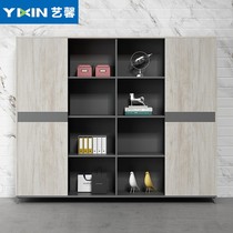 Office Filing Cabinet Minimalist Bookcase File Cabinet Wooden Information Cabinet Boss Room Background Bookcase Combination Bookcase