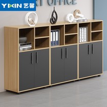 Creative Cabinet Minimalist Filing Cabinet Wooden Bookcase Background Cabinet Furniture Office Archives Information Cabinet Office Short Cabinet