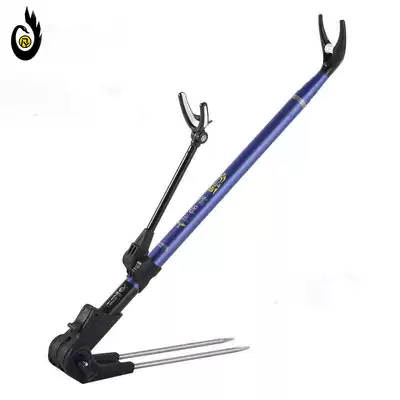 Boyang fishing rod bracket carbon fort with ground insertion fishing box fishing chair dual-purpose positioning pole rack ultra-light super-hard
